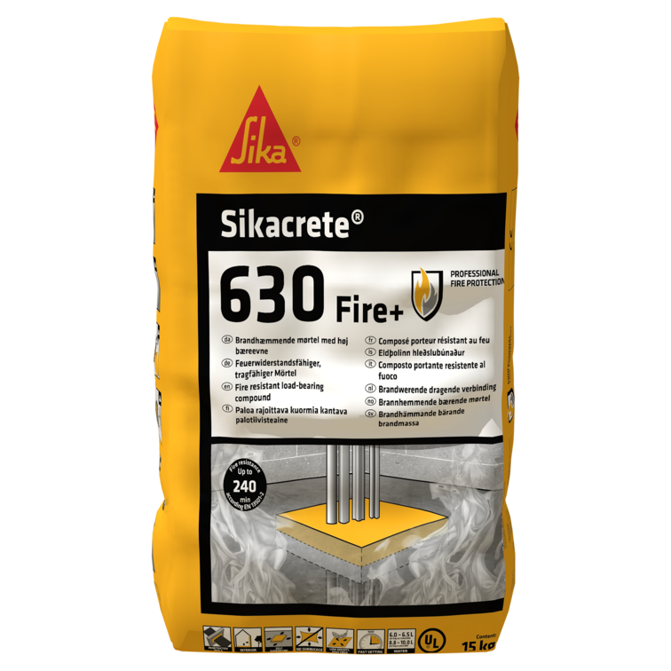 Brandtätningsprodukter-Sikacrete Brandskyddsmassa