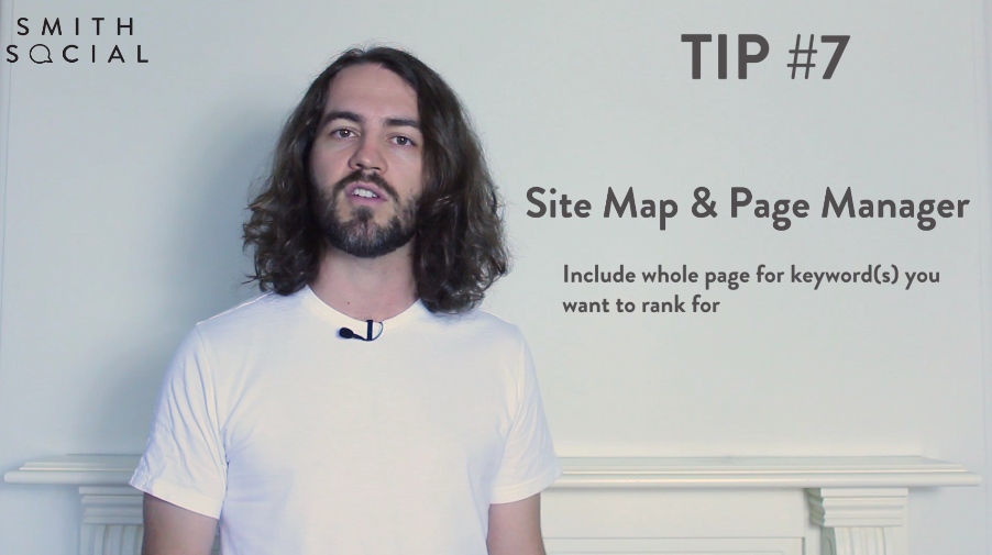 Smith Tips Video Screenshot Tip 7 Site Map and Page Manager