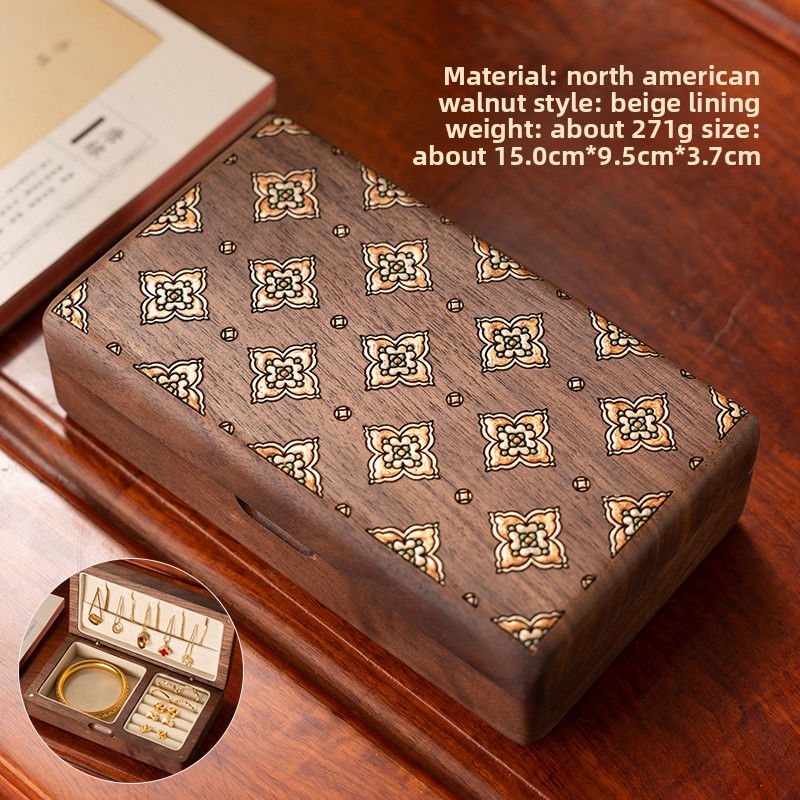 Thumbnail: Portable Rosewood Jewelry Box