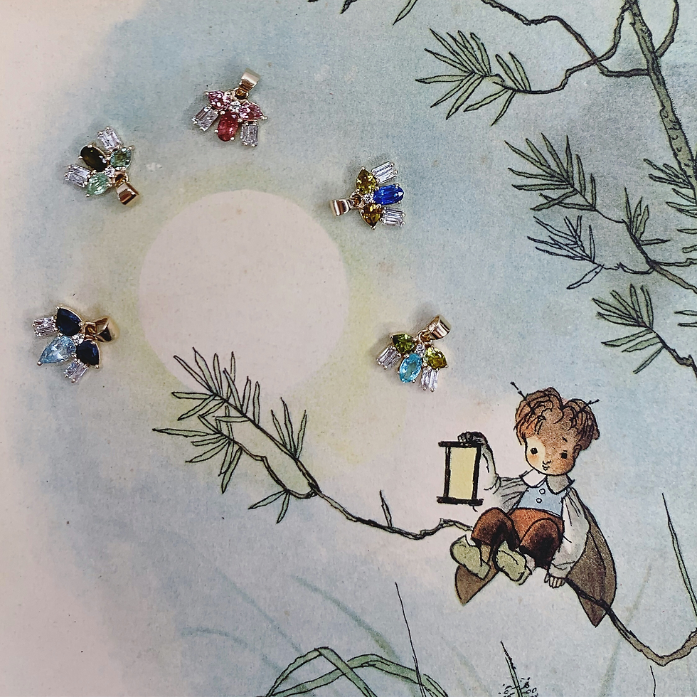 Thumbnail: FIREFLY Necklace - Pink