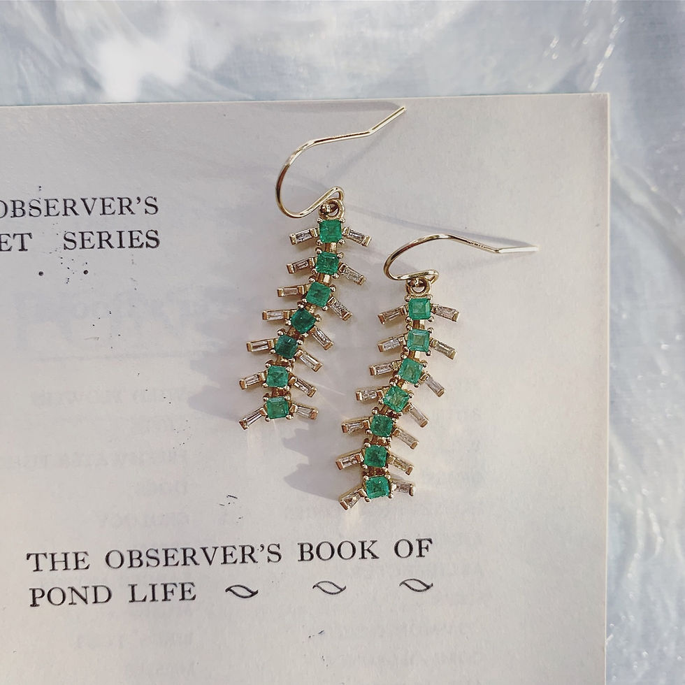Thumbnail: CENTIPEDE Earrings - Green