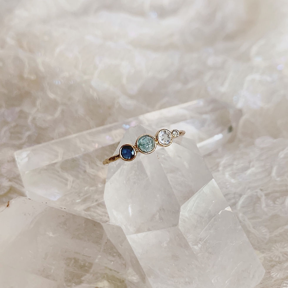 Thumbnail: SECRET TRIO Ring - BLUE