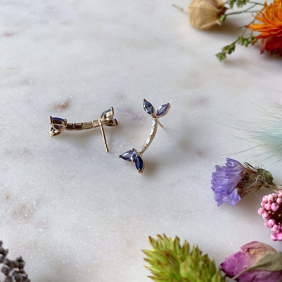 Thumbnail: BALANCE FLY Stud Earrings - pair