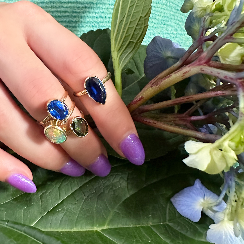 Thumbnail: CORNFLOWER Ring - Pear Shape