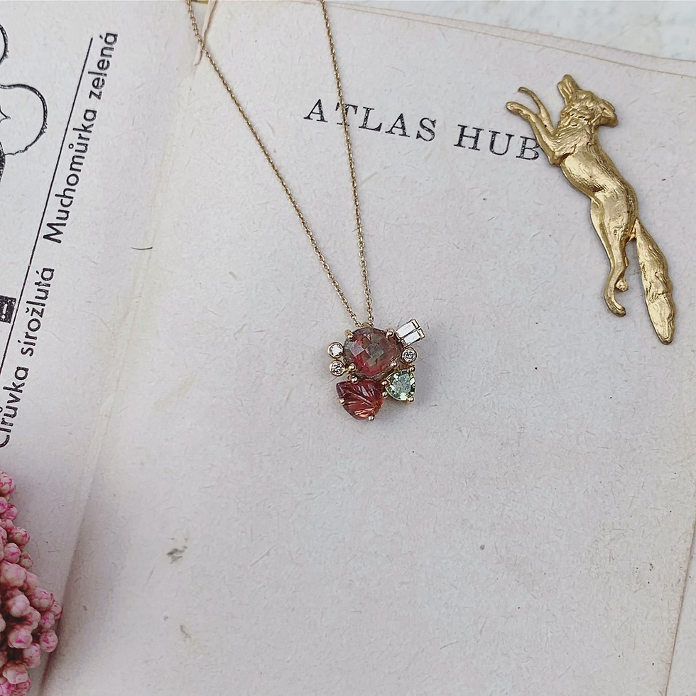 Thumbnail: FLOR Necklace - Berry Power