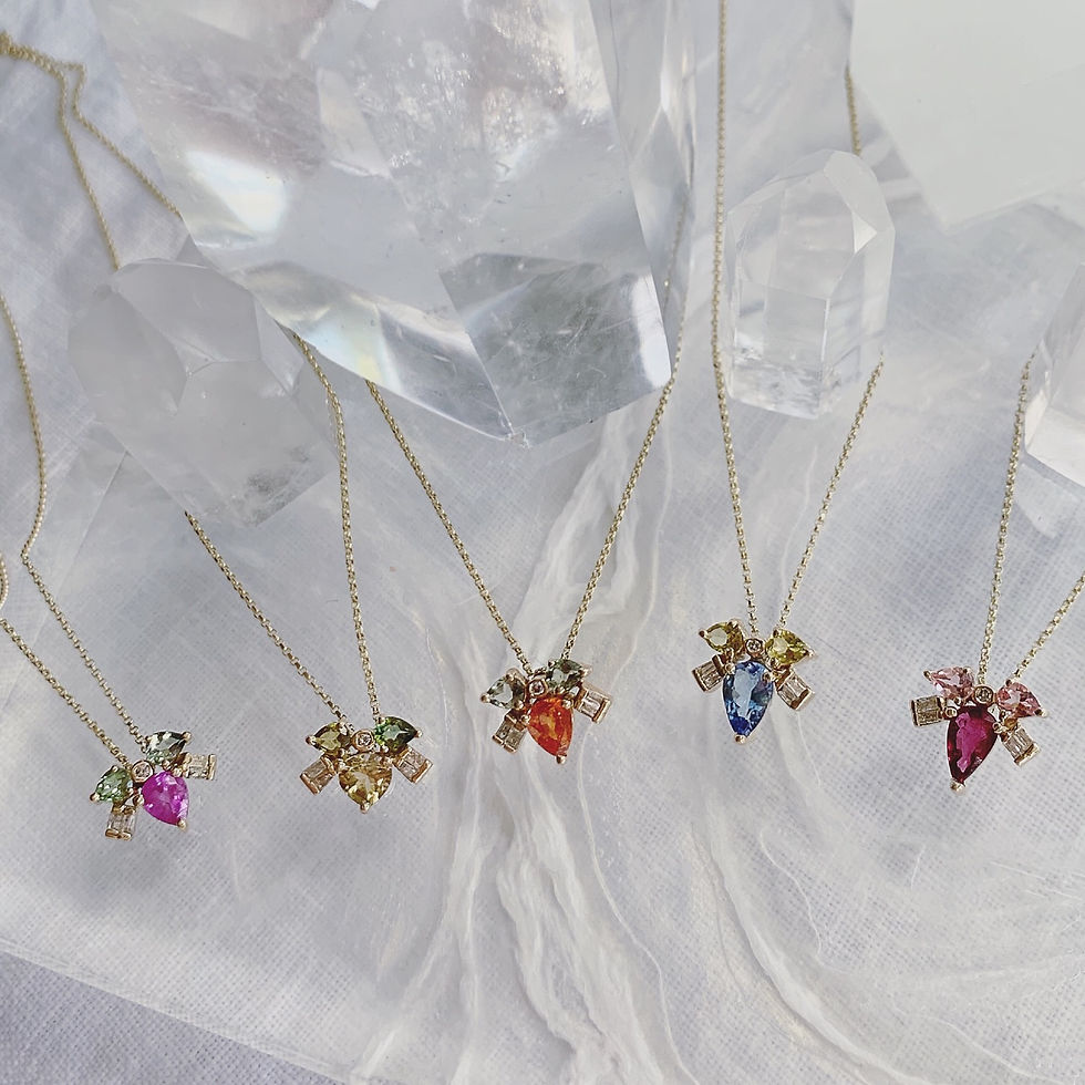 Thumbnail: MUSKA Necklace - Fuchsia Love