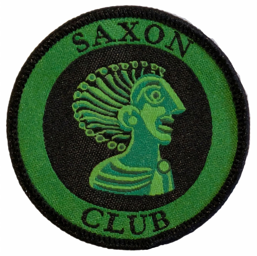 Metal detecting patch badge Saxon coin club