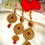 Miniatura: Radiant Red & Gold Kundan Set with Intricate Detailing with Earrings and Tikka