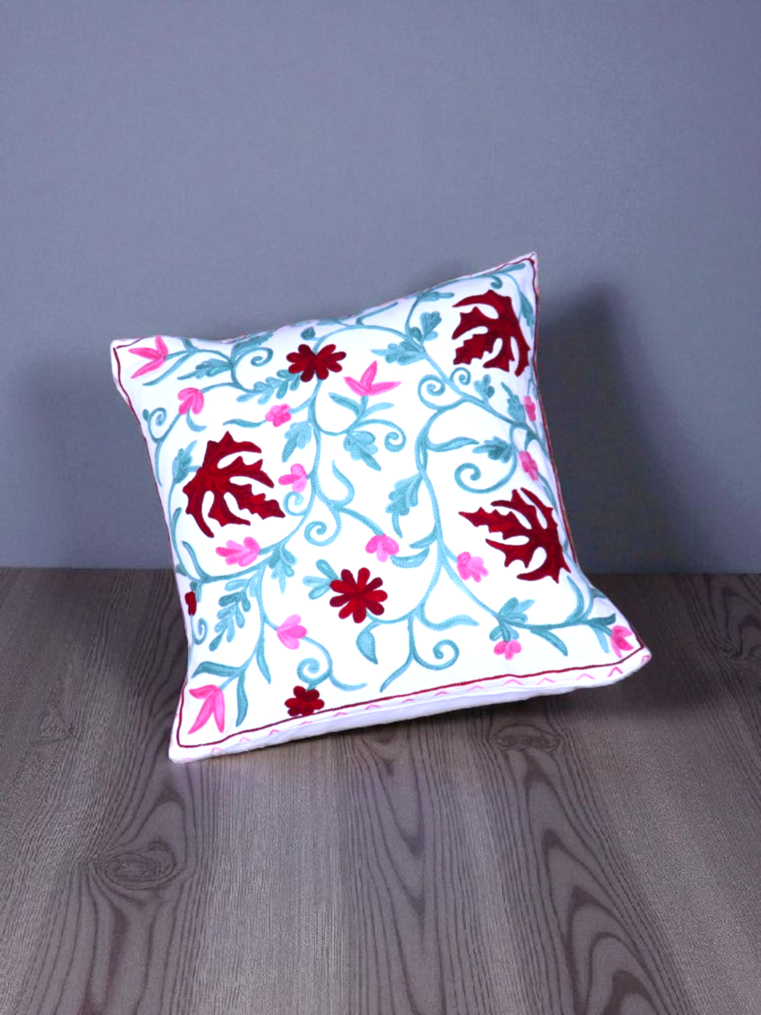 Floral Chinar Charm Cushion Cover - Set of 2