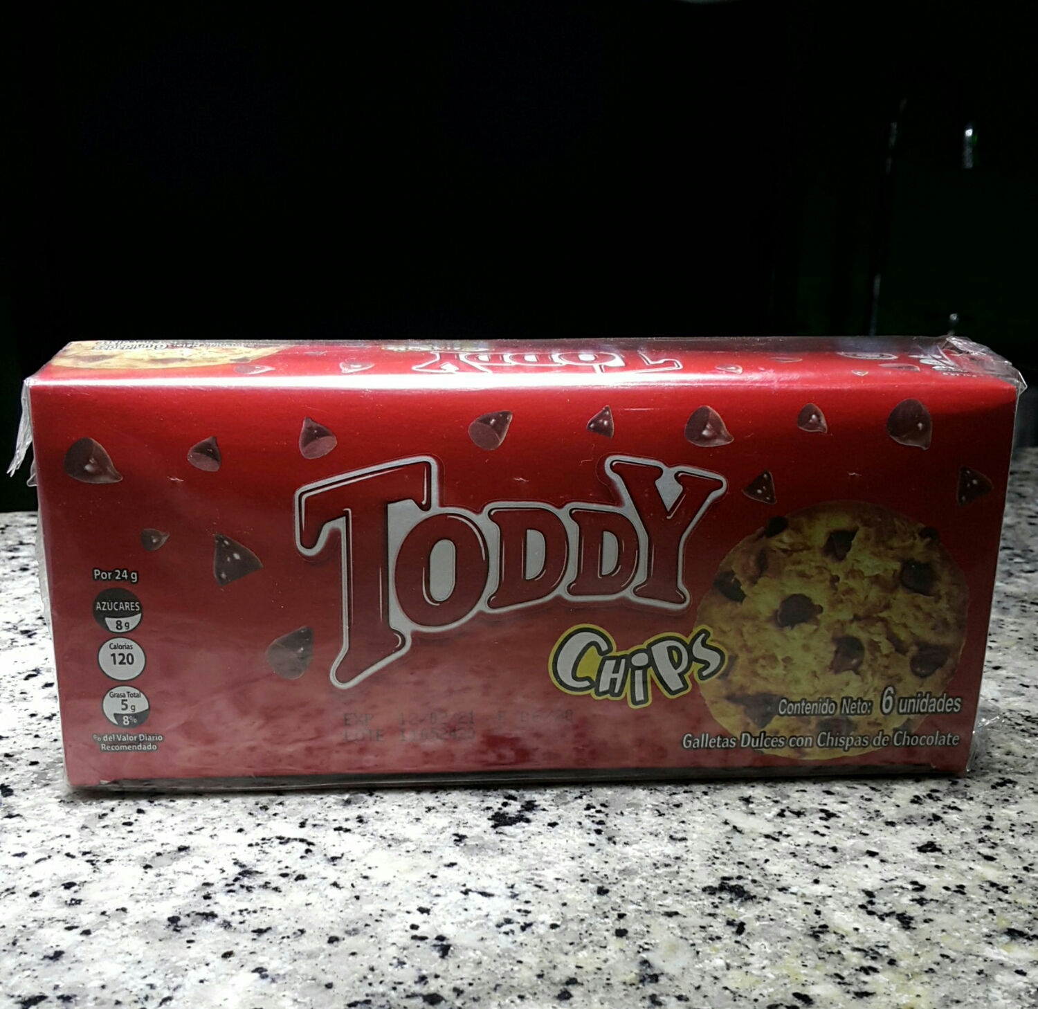 Galleta toddy sobre 2 galletas