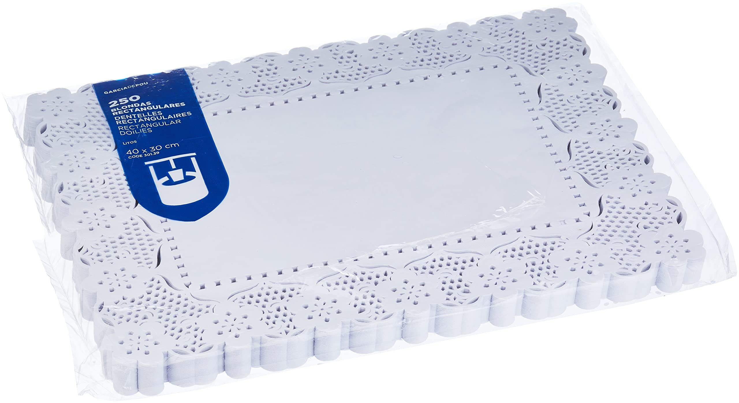 BLONDA RECTANGULAR 20X40CMS EMP 250 UNI