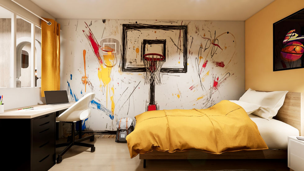 Chambre d'enfant pour un petit garçon de 8 ans