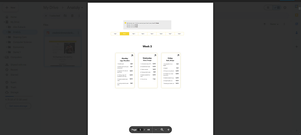 Thumbnail: Fitness Program - Anatoly