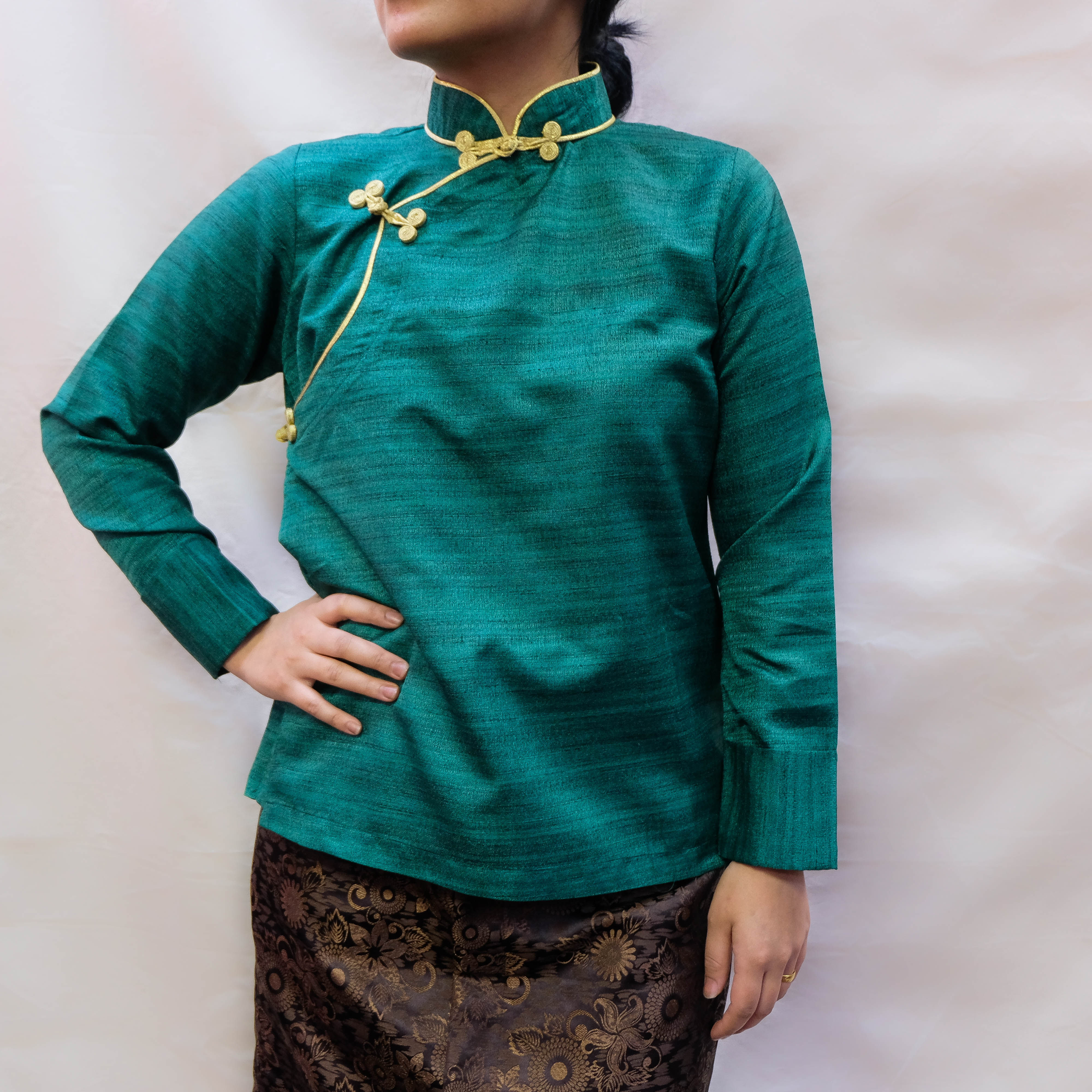 Green with Gold Lining