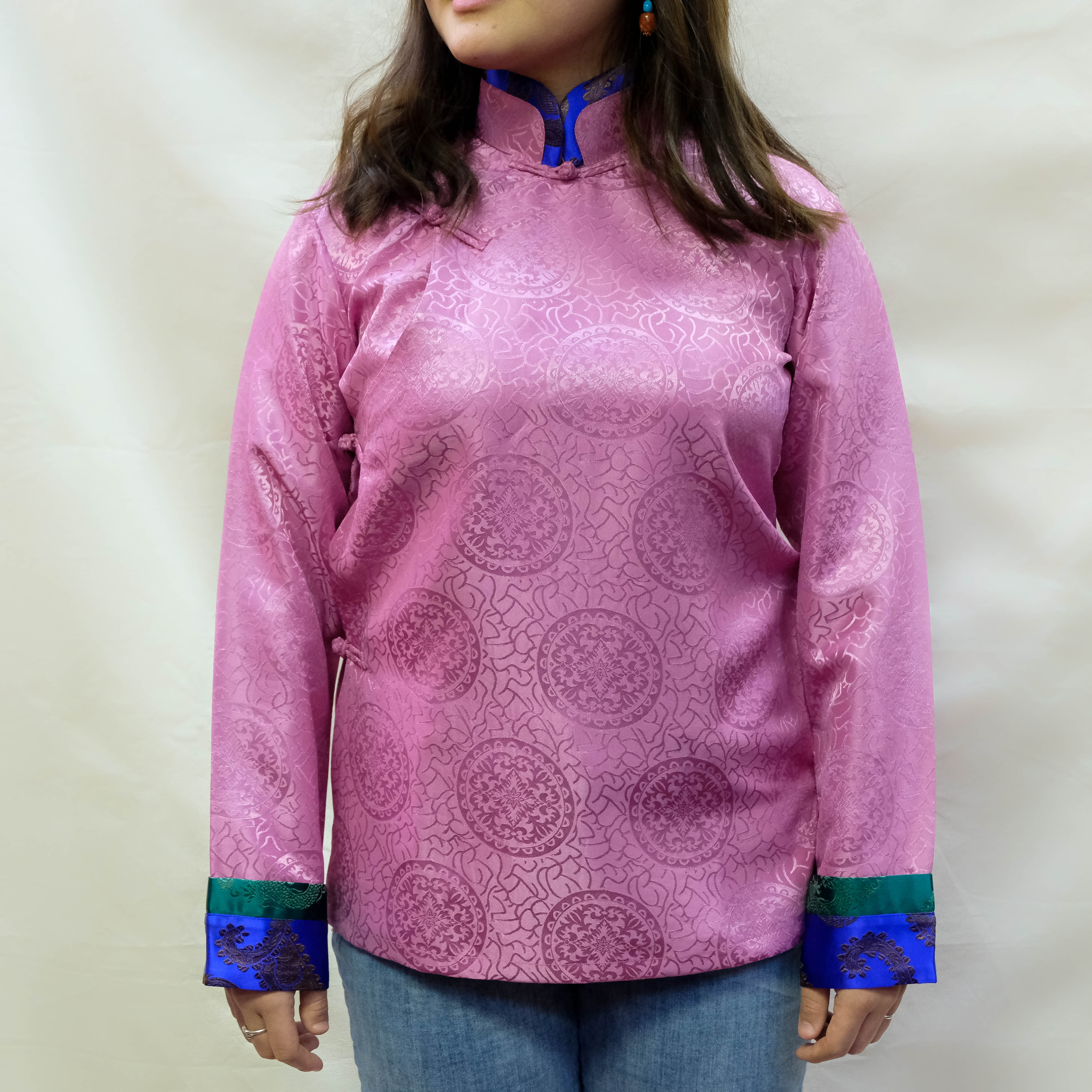 Pink Silk Shirt