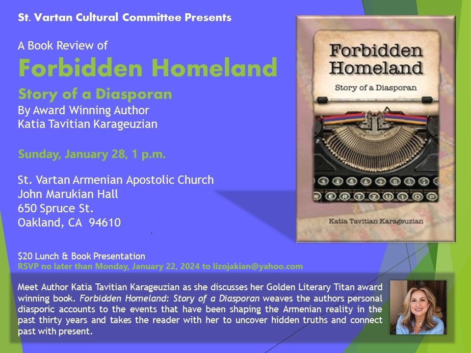 "Forbidden Homeland" Book Review and Lunch