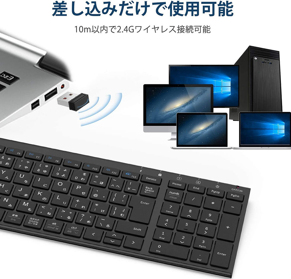 サムネイル： ワイヤレスキーボード GKJ22B