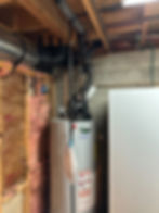 Tankless Hot Water Replacement - Before