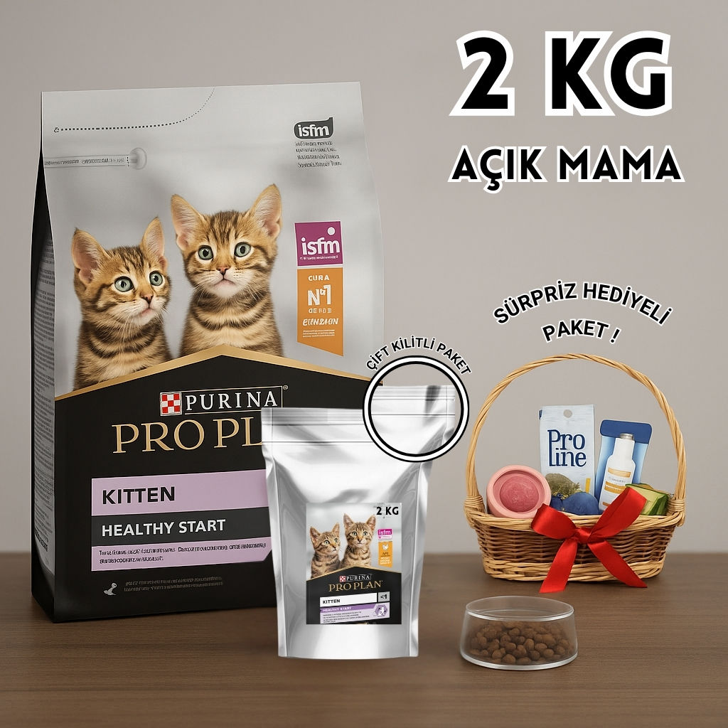 Purina Proplan Kıtten Tavuklu Yavru Açık Kedi Maması 2KG