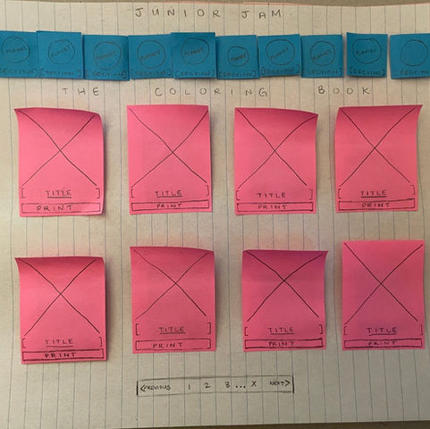 Space Jam Line Up Wireframe