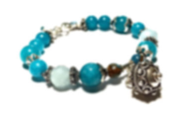 Ray of Light Jewels -  Neon Apatite AAA and Sterling silver Bracelet