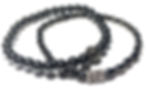 Thumbnail: Ray of Light Jewels - Just for Men - Black Hematite Crystal & Sterling Silver Br
