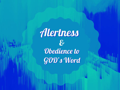 BE ALERT!