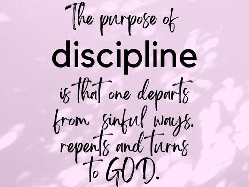 THE VALUE OF DISCIPLINE