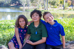 Siblings at the park