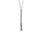 Sterling silver burnt matchstick pendant necklace made from recycled silver, featuring a realistic melted and textured finish