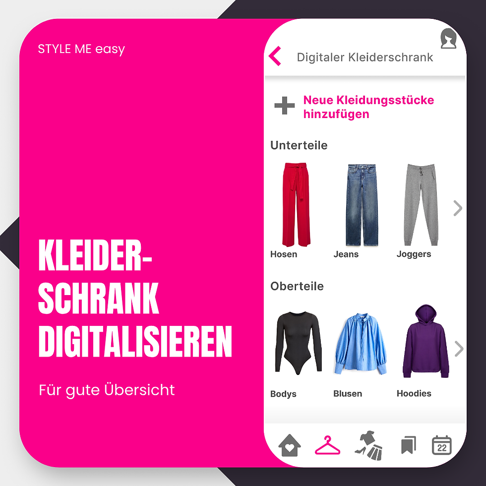 STYLE ME easy App Kleiderschrank