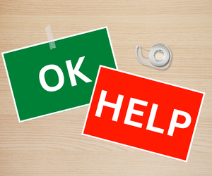 Prepare in a Year - HELP/OK Signs