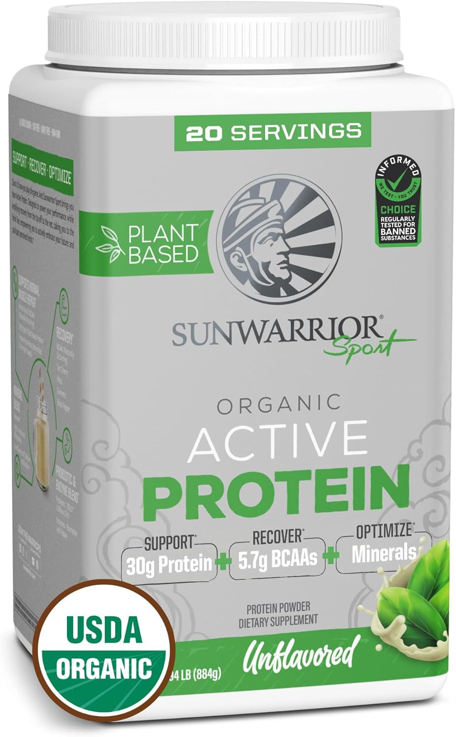 Thumbnail: ACTIVE! Sunwarrior Plant-Based Protein Powder - USDA Organic - 30g