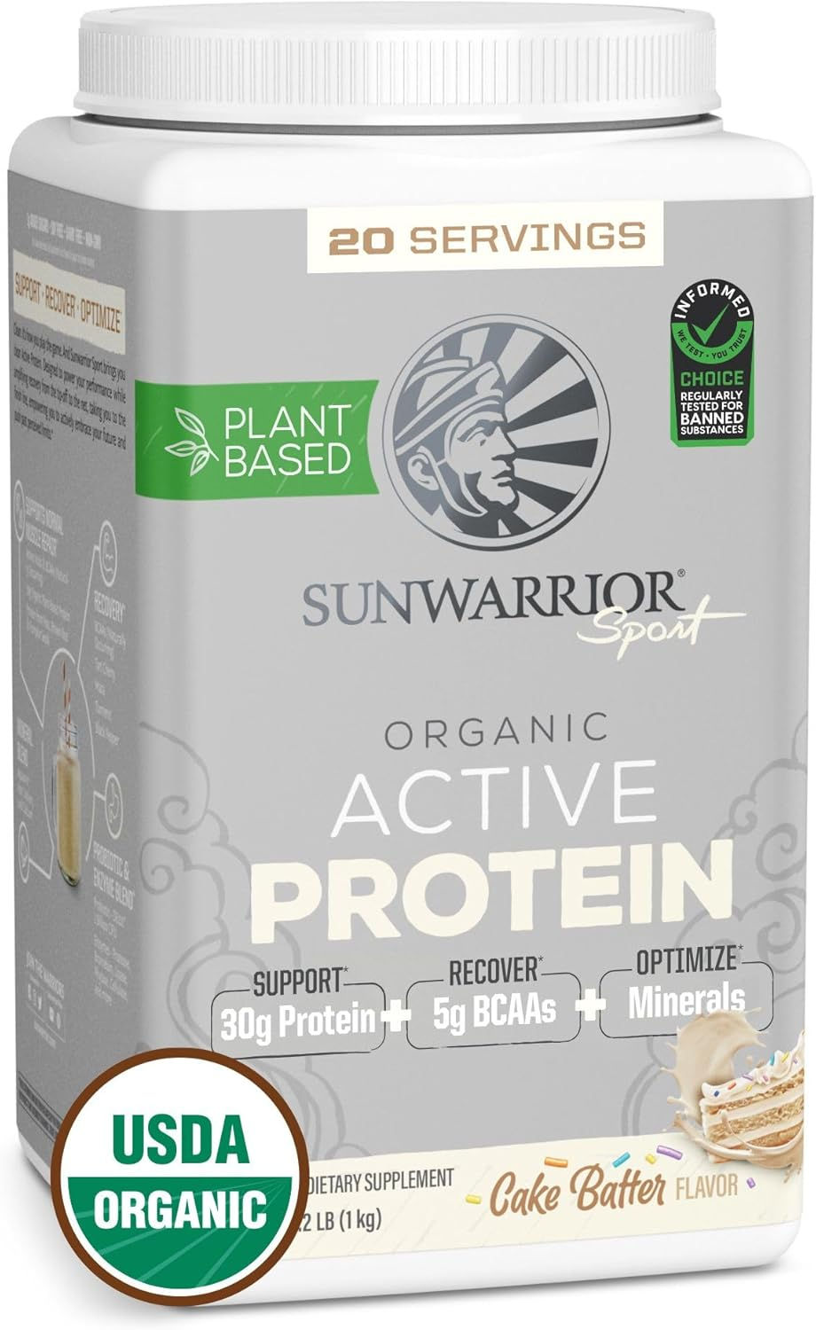 Thumbnail: ACTIVE! Sunwarrior Plant-Based Protein Powder - USDA Organic - 30g