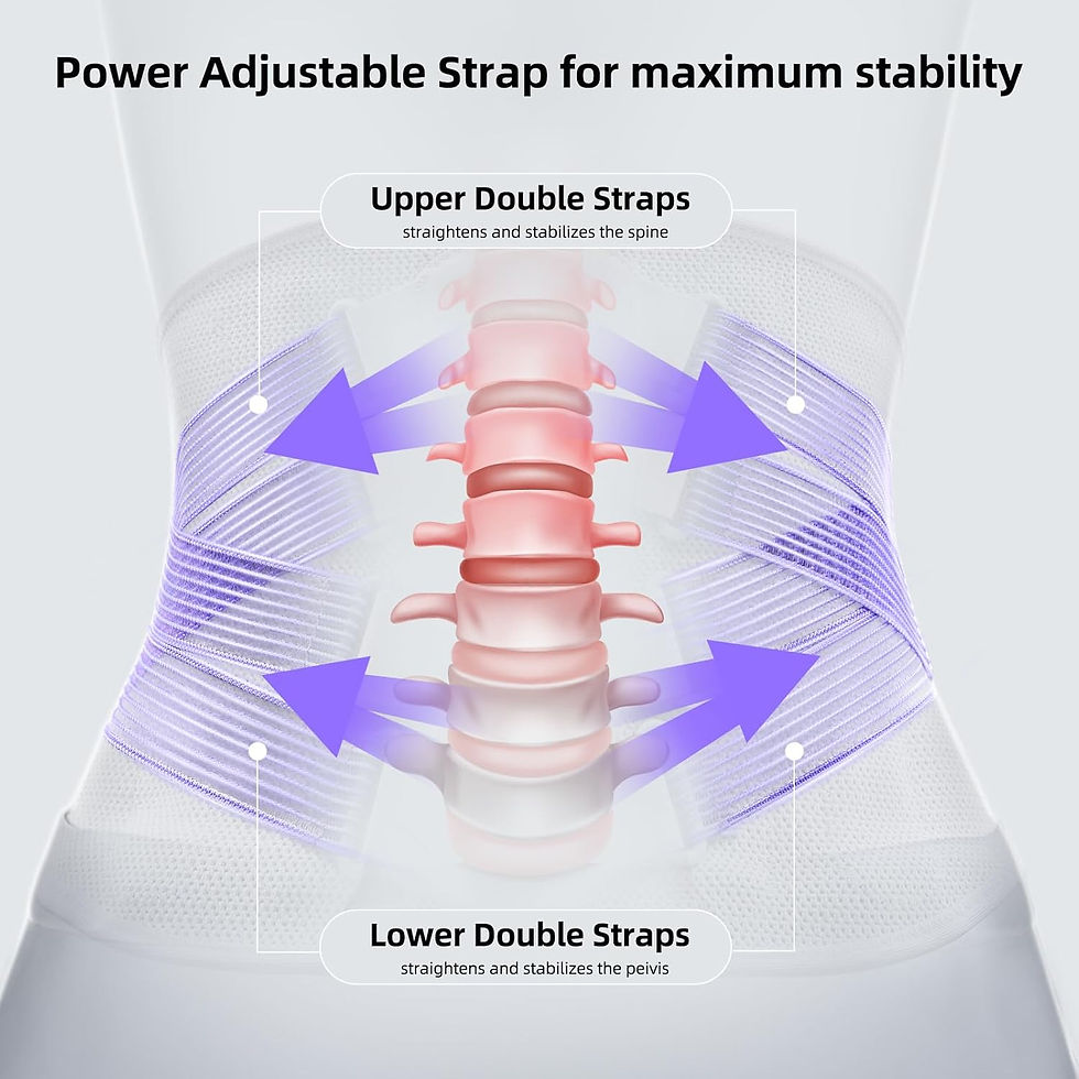 Thumbnail: Back Brace for Lower Back Pain Women with Bionic Support System