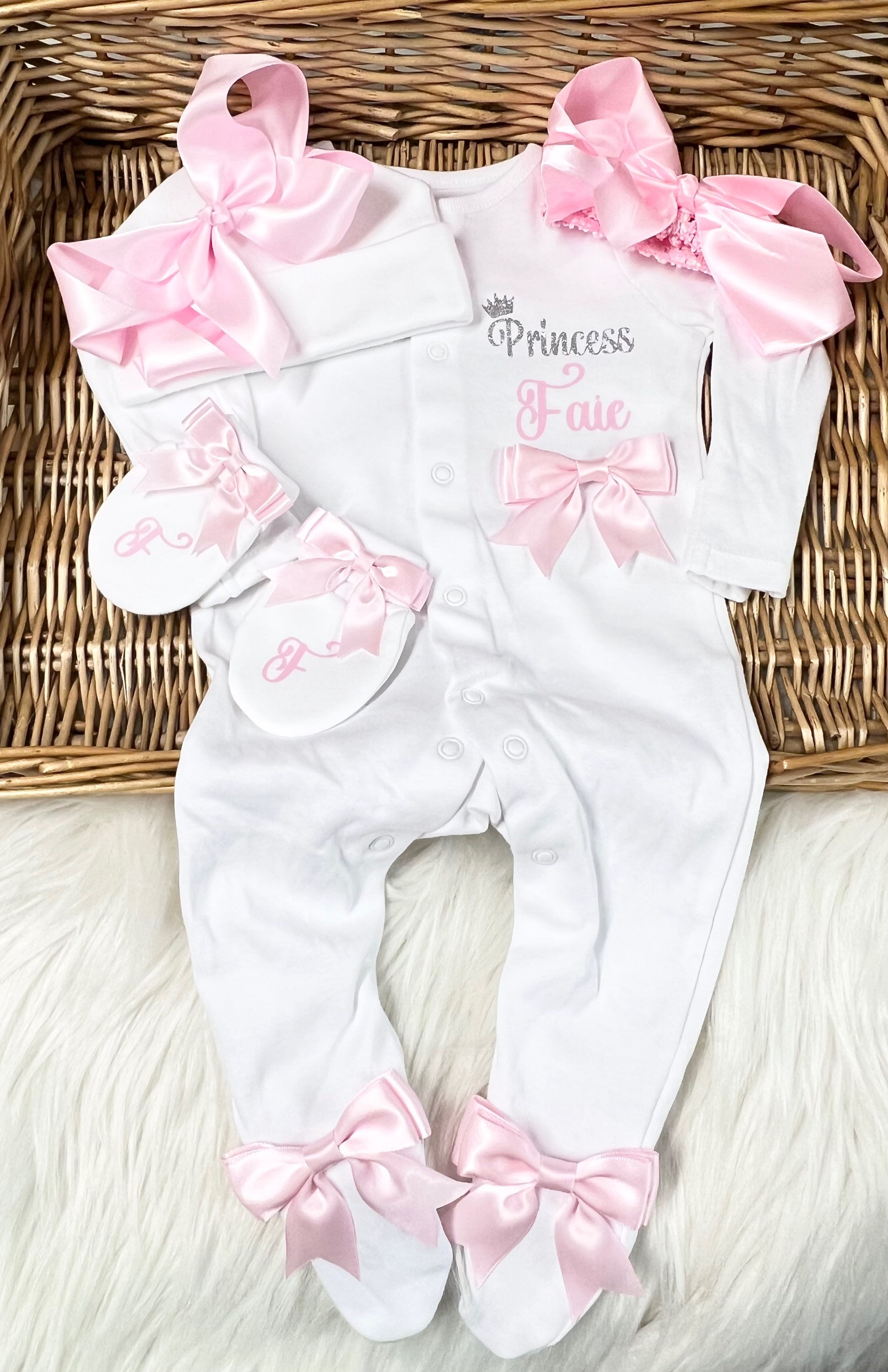 Baby girl, sleep suit, set any character