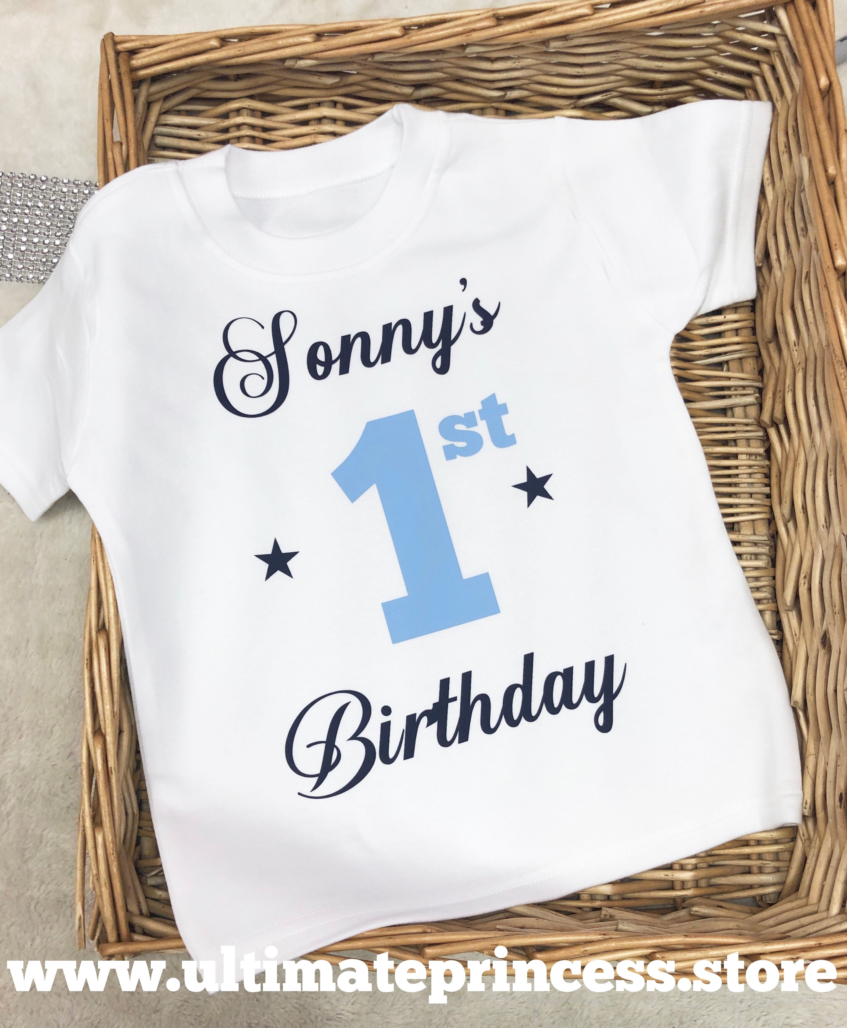 Birthday boy or girl T-shirt girls comes with pink text