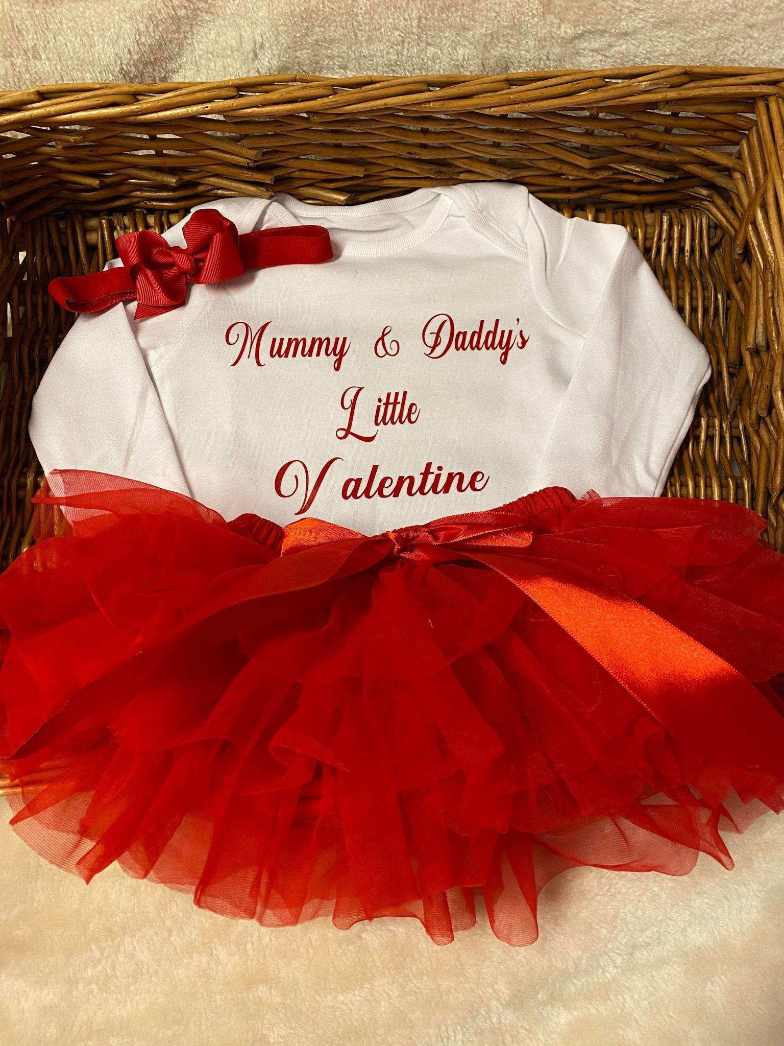 Valentine’s Day BodySuit  Set Mummy Daddy Any Name