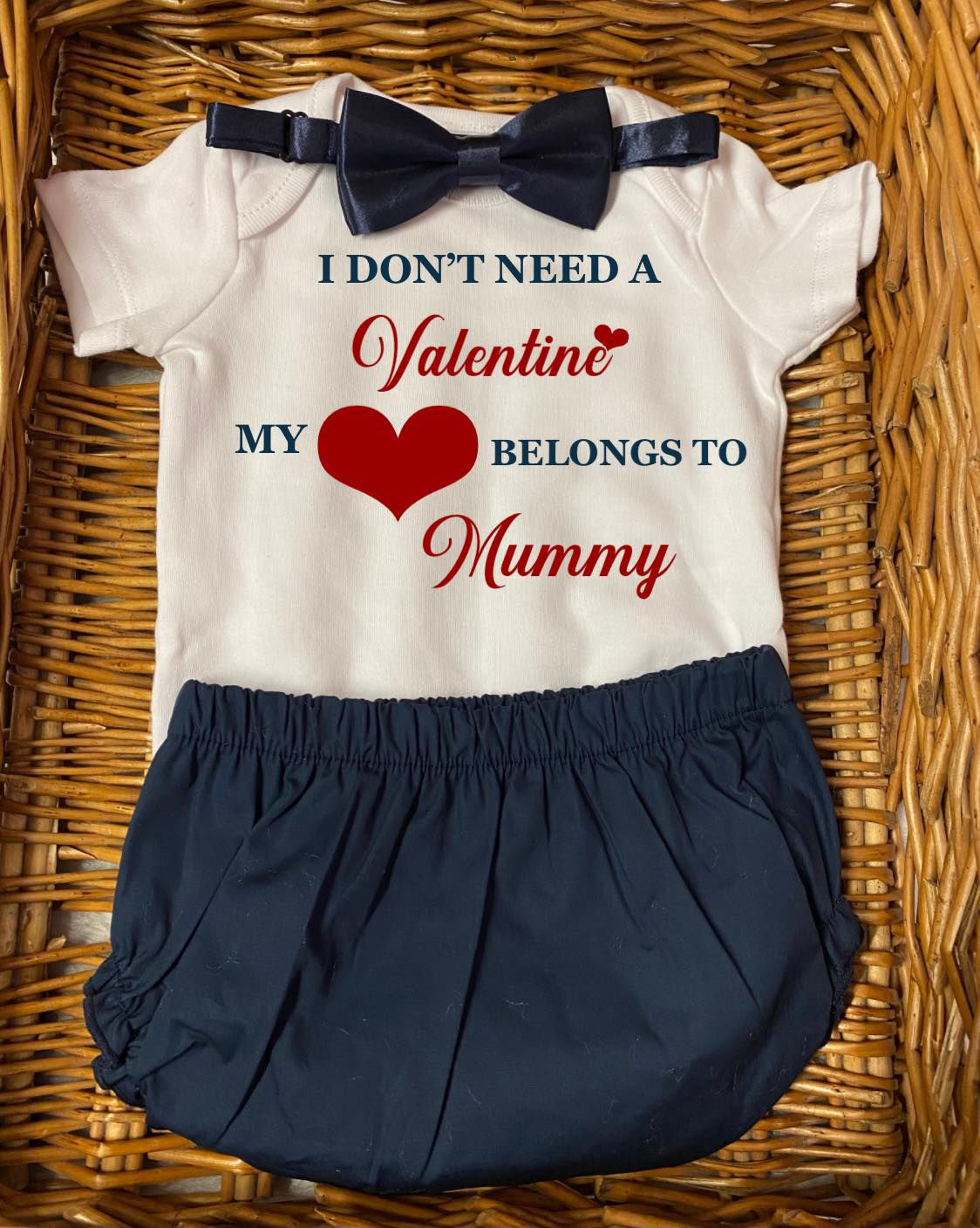 Valentine’s Day BodySuit  Set Mummy Daddy Any Name