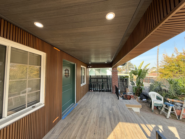 Residential remodeling patio upgrade