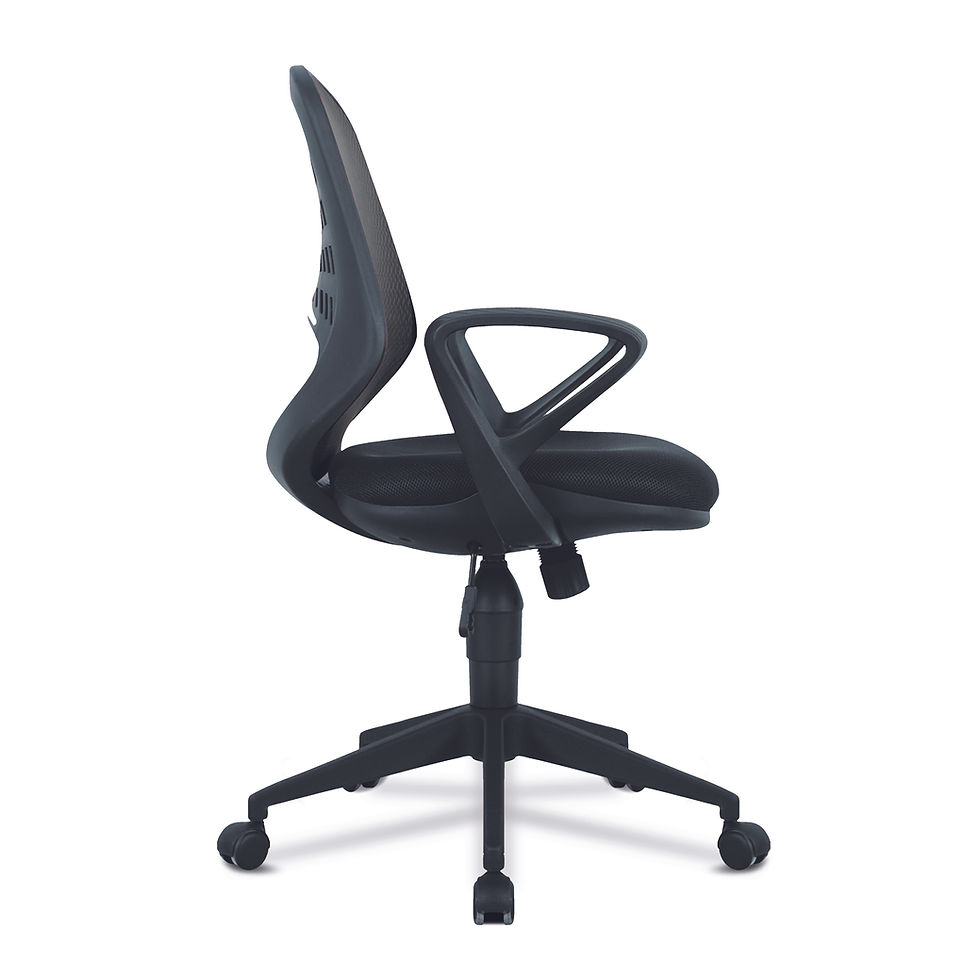 Thumbnail: Black mesh office chair paignton