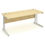Thumbnail: 1800mm Straight Desk Cantilevar Maple Front View