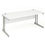Thumbnail: 1800mm Straight Desk Cantilevar White Front View