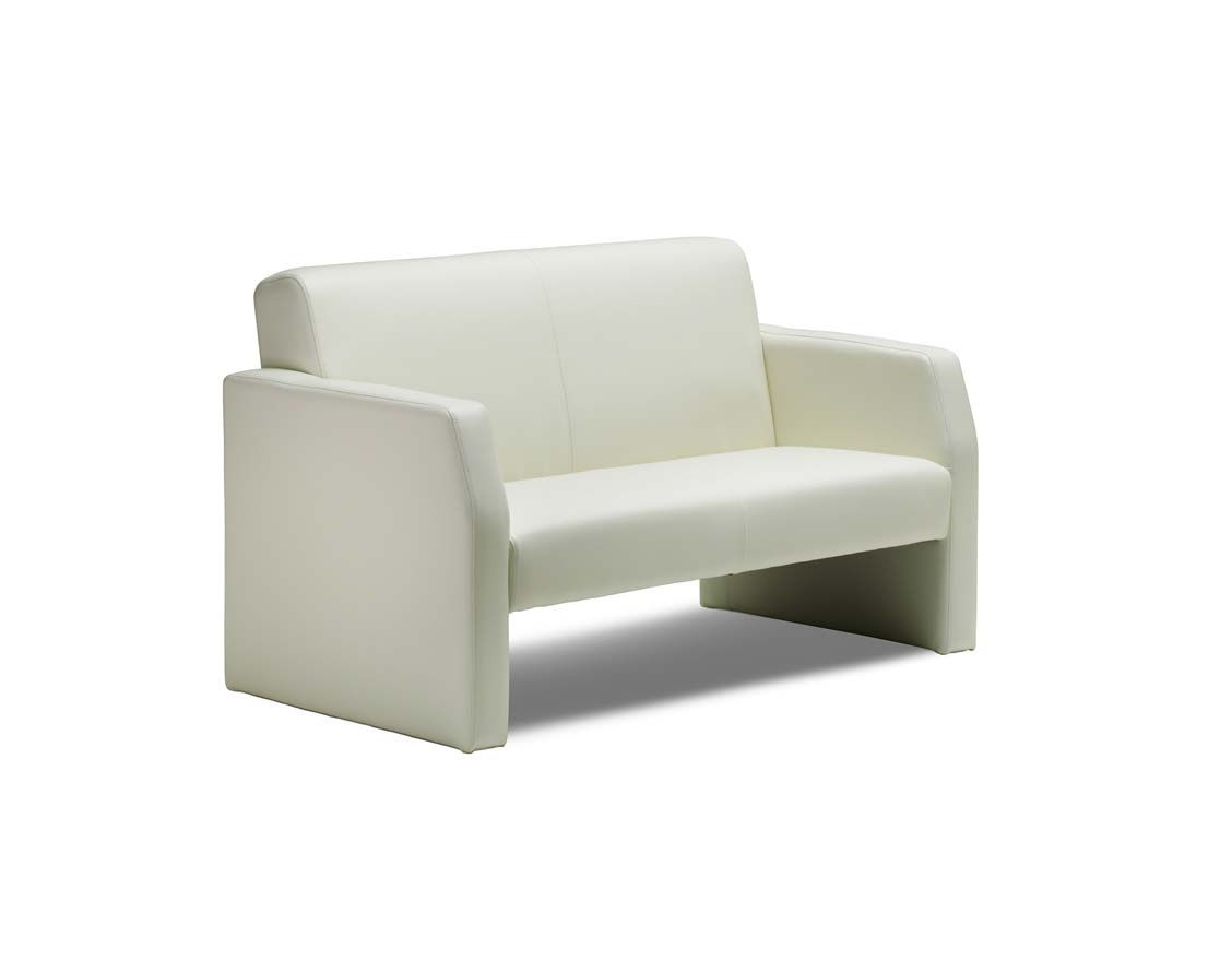 White leather sofa Torquay