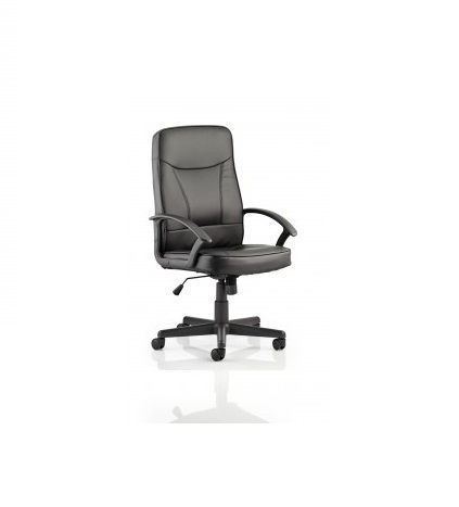 'Ace Donna' Executive Bonded Leather Chair - Black