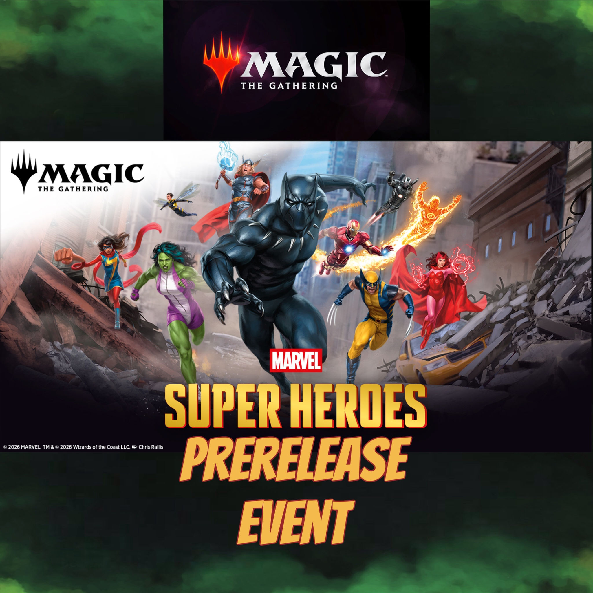 Magic: The Gathering - Marvel Super Heroes Prerelease Event 16:00 21/06