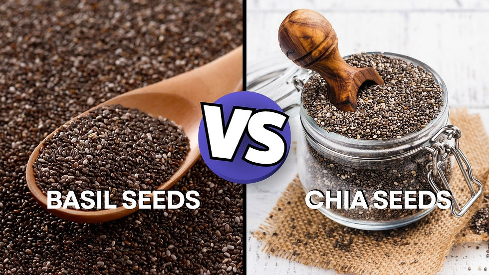Basil Seeds vs Chia Seeds