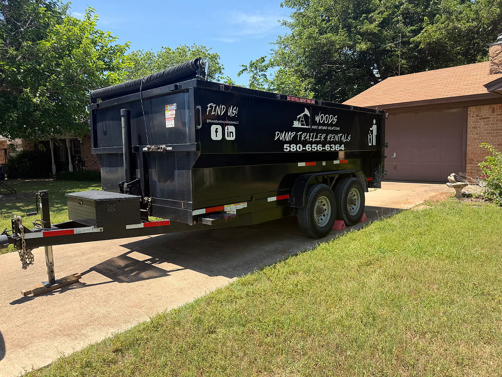 Duncan's Driveway Dumpster!