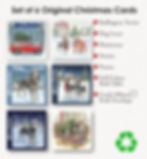 Bedlington Terrier Christmas Cards – Set of Six