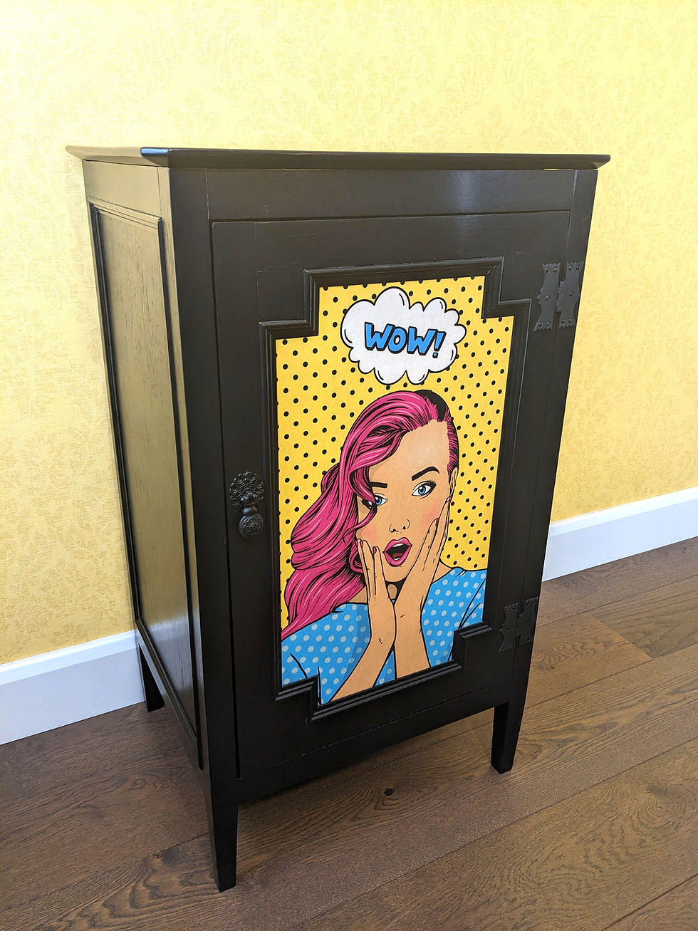 Thumbnail: Bright and colourful cupboard with shelves